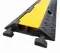 Černo-žlutý gumový kabelový most s víkem - 100 x 2