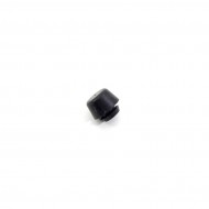 Černý gumový doraz nástrčný do díry FLOMA - průměr 1,5 cm x 0,8 cm a výška krku 0,2 cm - zvětšit obrázek
