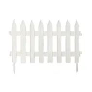 Bílý zahradní venkovní plůtek GC22 - 322 x 25 cm
