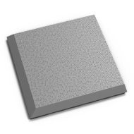 Šedý PVC vinylový rohový nájezd typ C Invisible 2038, Fortelock - 14,5 x 14,5 x 0,67 cm