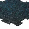 Černo-modrá gumová modulová puzzle dlažba (okraj) 