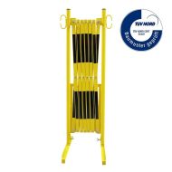Černo-žlutá mobilní bariéra - 3,6 x 1,05 m