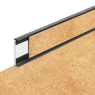 PVC vinylová soklová podlahová lišta Fortelock Business Tornes venus C007 graphite - 200 x