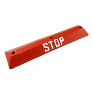 Červený plastový parkovací doraz FLOMA STOP - 90 x 20 x 6,5 cm