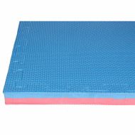 Červeno-modré puzzle modulové tatami Champion - 100 x 100 x 3 cm