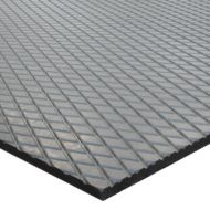 Černá gumová SBR rohož FLOMA Karo (diamant) - 180 x 120 x 1,5 cm