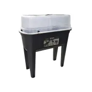 Černý plastový zahradní sadbovač GH76 - 77,5 x 37,8 x 82 cm