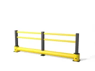 Žlutá bezpečnostní zábrana double TB 260 - 75 x 115 cm