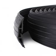 Černý plastový kabelový most - 900 x 7,6 x 1,1 cm