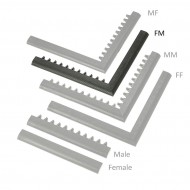 Černá náběhová hrana samice samec MF Safety Ramps D23/C23 - 100 x 6 cm - zvětšit obrázek