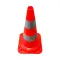 Oranžový plastový (PVC) dopravní reflexní kužel FL