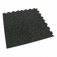 Černo-zelená gumová modulová puzzle dlažba (roh) FLOMA FitFlo SF1050 - 95,6 x 95,6 x 0,8 c - zvětšit obrázek