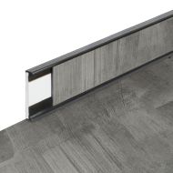 PVC vinylová soklová podlahová lišta Fortelock Business Viken coal mine C003 graphite - 20
