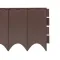 Hnědý plastový zahradní obrubník GC90 - 595 x 16 c