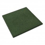 Zelená gumová dopadová dlažba FLOMA V20/R00 - 50 x 50 x 2 cm - zvětšit obrázek