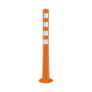 Oranžový plastový (PE) samonarovnávací reflexní sloupek FLOMA - 20 x 100 cm
