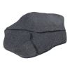 Šedý gumový zahradní nášlap (šlapák) FLOMA Stone - 51 x 38 x 1,8 cm