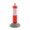Červený plastový (PE) reflexní sloupek FLOMA BPD93