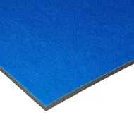 Modrý gymnastický koberec bez lamel FLOMA NoSlits - 14 m x 200 cm x 4,5 cm