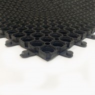 Gumová venkovní modulová vstupní rohož FLOMA Honeycomb Lock - 100 x 100 x 2,2 cm - zvětšit obrázek