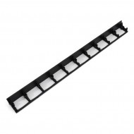 Černý plastový skrytý zahradní obrubník FLOMA Stella Bord - 100 x 8 x 6 cm
