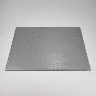 Šedá vinylová protiskluzová protiúnavová průmyslová rohož - 90 x 60 x 0,9 cm