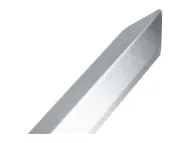 Stříbrná hliníková ochrana rohů zdí a stěn (L-profil) - 150 cm x 4,5 cm x 0,8 mm