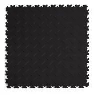 Černá plastová PVC zátěžová dlažba Fortelock Industry ECO Premium 2010 (diamant) - 51 x 51