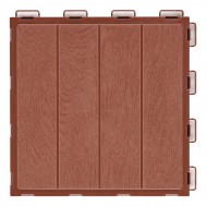 Hnědá plastová terasová dlažba FatraStep Lineris - 30 x 30 x 1,4 cm - 9 ks - zvětšit obrázek