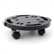 Černá plastová transportní stěhovací plošina Linea Dolly - nosnost 170 kg, průměr 28 cm a  - zvětšit obrázek