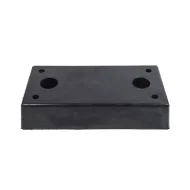 Černý gumový doraz na rampu FLOMA DLB49 - 50 x 25 x 10 cm