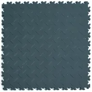 Modrá plastová (PVC) zátěžová dlažba Fortelock Industry ECO (diamant) - 51 x 51 x 0,7 cm