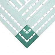 Zelená náběhová rohová hrana WORK-DECK - 11,2 x 11,2 x 2,5 cm - zvětšit obrázek