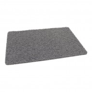 Šedá vinylová protiskluzová sprchová rohož FLOMA Spaghetti - 40 x 60 x 1,2 cm - zvětšit obrázek