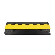 Černo-žlutý gumový kabelový most (2x50x50) FLOMA CPR13 - 100 x 35 x 7 cm