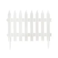 Bílý zahradní venkovní plůtek GC22 - 360 x 52 cm