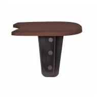 Hnědý plastový zahradní obrubník GC45 - 382,7 x 11,5 cm