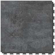 Šedá PVC vinylová dlažba Fortelock Business Forsen dark sky C019 graphite - 66,8 x 66,8 x 