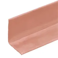 Růžová plastová PVC soklová lišta F342 - 40 m x 3 cm x 3 cm