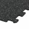Černo-šedá gumová modulová puzzle dlažba (roh) FLO