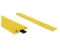 Žlutý plastový kabelový most - 100 x 14 x 2 cm