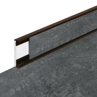 PVC vinylová soklová podlahová lišta Fortelock Business Forsen dark sky C019 brown - 200 x