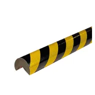 Černo-žlutá pěnová reflexní ochrana rohů zdí, stěn typ A+ - 6 x 100 cm