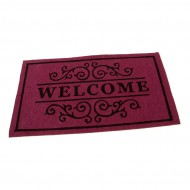 Vínová textilní vstupní čistící vnitřní rohož Welcome - Deco, FLOMA - délka 33 cm, šířka 5 - zvětšit obrázek