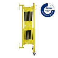 Černo-žlutá nástěnná mobilní bariéra - 3,6 x 1,05 m