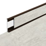 PVC vinylová soklová podlahová lišta Fortelock Business Forsen spring fog C015 brown - 200