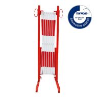 Bílo-červená mobilní zábrana - 3,6 x 1,05 m