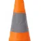 Oranžový skládací reflexní dopravní kužel - 24,5 x