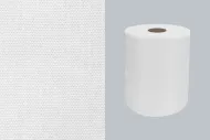 Bílá textilní rychlosavá průmyslová čisticí utěrka FLOMA WPDB50 - 38 x 30 cm - 292 útržků