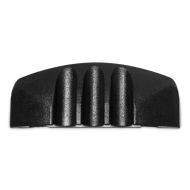 Černá plastová koncová rampa samice pro kabelové mosty DEFENDER MINI - 11,5 cm